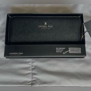 London Fog Samantha studded wallet in black brand new with tags